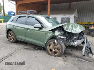 2022 Audi Q5 S line Premium Plus with VIN WA1EAAFY9N2040654, listed as a Copart auction lot 58979185 with 35,546 mi miles and Salvage title. Bid and sale history available at DreamBid. Image 4.