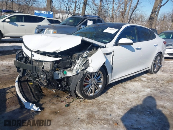 2016 Kia Optima SXL Turbo with VIN 5XXGV4L23GG073151, listed as a IAAI auction lot 41363341 with 74,226 mi miles. Bid and sale history available at carsss.com. Image 17.