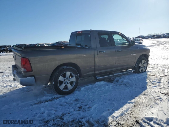 2010 Dodge Ram 1500 SLT with VIN 1D7RB1GP8AS127116, listed as a Copart auction lot 46062355 with 106,546 mi miles and Salvage Title. Bid and sale history available at carsss.com. Image 3.