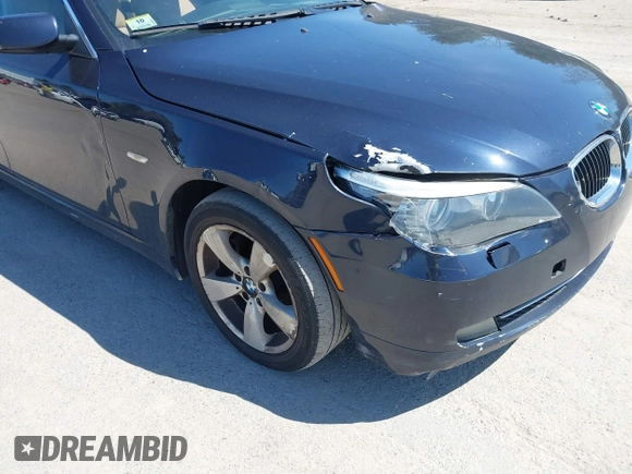 2008 BMW 5 Series 528xi with VIN WBANV13558CZ53752, listed as a IAAI auction lot 42106775 with 190,765 mi miles. Bid and sale history available at carsss.com. Image 6.