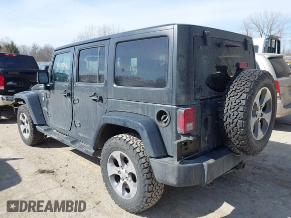 2016 Jeep Wrangler Unlimited 75th Anniversary with VIN 1C4BJWEG9GL250408, listed as a IAAI auction lot 41793706 with 102,436 mi miles. Bid and sale history available at carsss.com. Image 3.