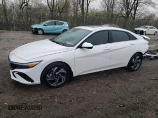 2024 Hyundai Elantra Limited z VIN KMHLN4DJ6RU117057, wystawiony jako Copart lot #52426005 z przebiegiem 10 103 mil mil oraz Szkoda całkowita • Salvage title. Historia ofert i sprzedaży dostępna na DreamBid. Obrazek 1.