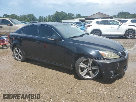 2011 Lexus IS 250 with VIN JTHBF5C24B5138128, listed as a Copart auction lot 63126435 with 156,317 mi miles and Salvage title. Bid and sale history available at DreamBid. Image 4.