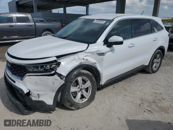 2022 Kia Sorento LX with VIN 5XYRG4LC2NG085408, listed as a Copart auction lot 53488085 with 42,325 mi miles and Salvage title. Bid and sale history available at DreamBid. Image 1.