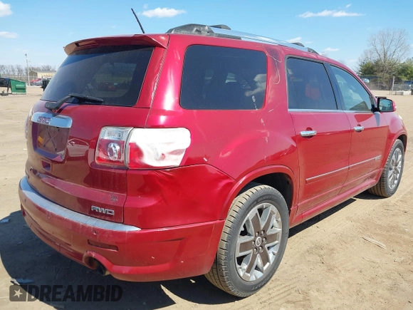 2012 GMC Acadia Denali with VIN 1GKKVTEDXCJ354098, listed as a IAAI auction lot 41875891 with 189,118 mi miles. Bid and sale history available at carsss.com. Image 4.