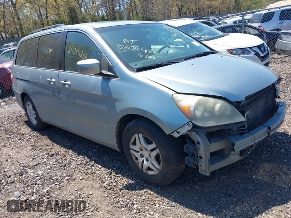 2006 Honda Odyssey EX-L z VIN 5FNRL38786B105476, wystawiony jako IAAI lot #42141512 z przebiegiem Nie podano mil oraz . Historia ofert i sprzedaży dostępna na DreamBid. Obrazek 1.