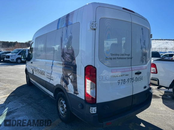 2015 Ford Transit Passenger XL with VIN 1FBAX2CM7FKA92784, listed as a Copart auction lot 46756565 with Not Provided miles and Clean Title. Bid and sale history available at carsss.com. Image 3.