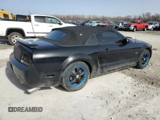 2006 Ford Mustang GT Deluxe with VIN 1ZVFT85H965172583, listed as a Copart auction lot 48185355 with 191,338 mi miles and Salvage Title. Bid and sale history available at carsss.com. Image 3.