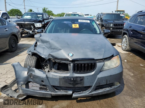 2006 BMW 3 Series 325i with VIN WBAVB17526NK35306, listed as a Copart auction lot 65991894 with 0 mi miles and Salvage Title. Bid and sale history available at carsss.com. Image 5.