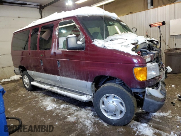2005 Ford Econoline Cargo with VIN 1FMNE31L75HA42882, listed as a Copart auction lot 44793765 with 112,191 mi miles and Salvage Title. Bid and sale history available at DreamBid. Image 4.