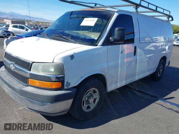 2006 Chevrolet Express Cargo with VIN 1GCFG15X061120322, listed as a IAAI auction lot 41611050 with 277,311 mi miles and . Bid and sale history available at DreamBid. Image 12.