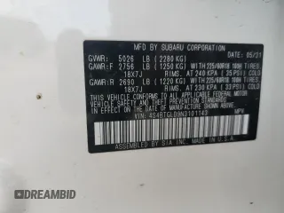 2022 Subaru Outback Onyx XT with VIN 4S4BTGLD9N3101143, listed as a Copart auction lot 52524665 with 46,545 mi miles and Salvage title. Bid and sale history available at DreamBid. Image 15.