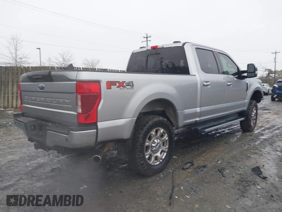 2021 Ford F-250 XL with VIN 1FT7W2BN7MEC87346, listed as a IAAI auction lot 41504321 with 52,397 mi miles and . Bid and sale history available at DreamBid. Image 4.