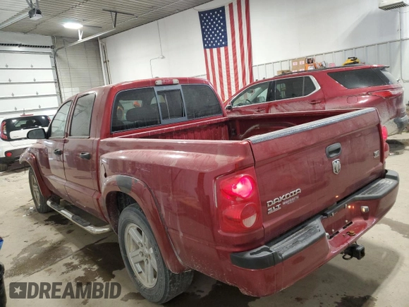2007 Dodge Dakota SLT with VIN 1D7HW48P77S227488, listed as a Copart auction lot 84265044 with 189,982 mi miles and Salvage Title. Bid and sale history available at carsss.com. Image 2.