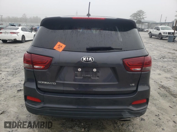 2019 Kia Sorento S V6 with VIN 5XYPGDA58KG449628, listed as a Copart auction lot 42976015 with 119,475 mi miles and Salvage Title. Bid and sale history available at carsss.com. Image 6.