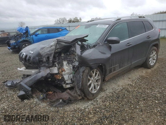 2014 Jeep Cherokee Latitude with VIN 1C4PJMCS7EW297014, listed as a Copart auction lot 48850285 with 0 mi miles and Salvage Title. Bid and sale history available at carsss.com. Image 1.
