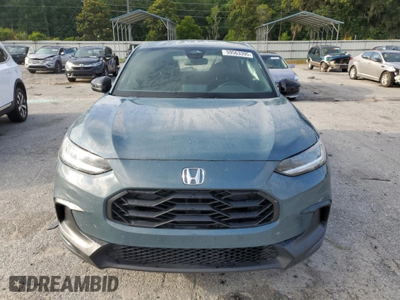 2023 Honda HR-V Sport with VIN 3CZRZ1H55PM702027, listed as a Copart auction lot 59563395 with 71,311 mi miles and Salvage title. Bid and sale history available at DreamBid. Image 5.