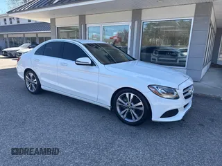 2017 Mercedes-Benz C with VIN 55SWF4JB5HU220634, listed as a IAAI auction lot 42171628 with 228,573 mi miles. Bid and sale history available at carsss.com. Image 1.
