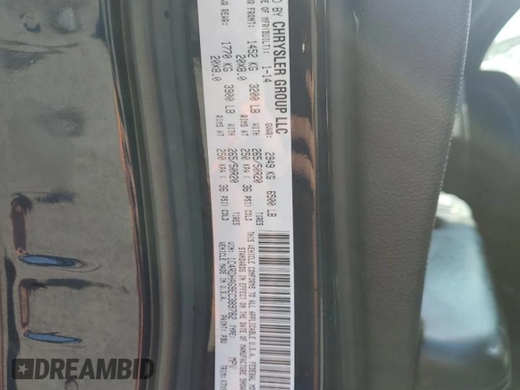 2014 Dodge Durango SXT z VIN 1C4RDHAG9EC389782, wystawiony jako Copart lot #57535505 z przebiegiem Nie podano mil oraz Szkoda całkowita • Salvage title. Historia ofert i sprzedaży dostępna na DreamBid. Obrazek 13.
