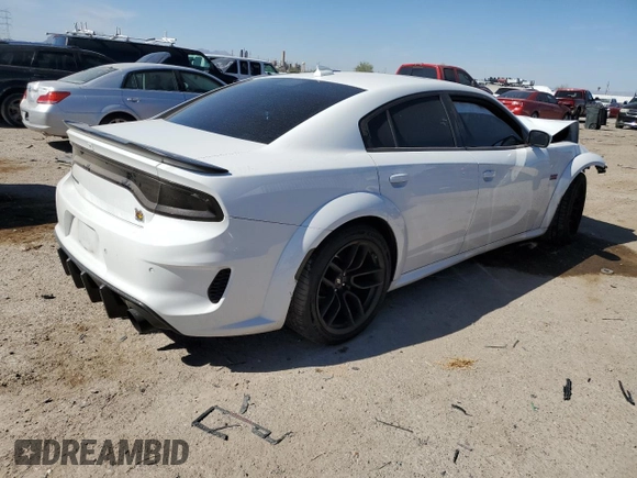 2021 Dodge Charger Scat Pack Widebody with VIN 2C3CDXGJ4MH526419, listed as a Copart auction lot 77953484 with 30,480 mi miles and Salvage Title. Bid and sale history available at DreamBid. Image 3.