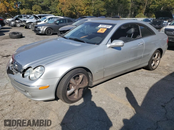 2005 Mercedes-Benz CLK-Class 3.2L with VIN WDBTJ65J15F153679, listed as a Copart auction lot 78357684 with 0 mi miles and Clean Title. Bid and sale history available at carsss.com. Image 1.