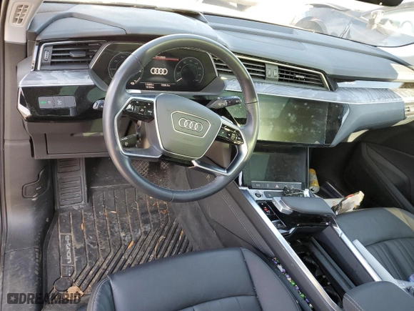 2021 Audi e-tron Premium with VIN WA1AAAGE7MB027435, listed as a Copart auction lot 73369172 with 11,095 mi miles. Bid and sale history available at carsss.com. Image 8.