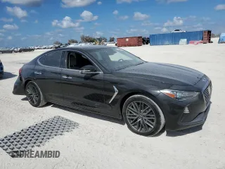 2019 Genesis G70 2.0T Advanced with VIN KMTG44LA9KU015043, listed as a Copart auction lot 77567484 with 80,635 mi miles and Salvage Title. Bid and sale history available at carsss.com. Image 4.