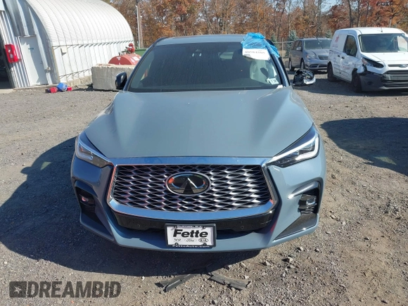 2023 Infiniti QX55 Essential with VIN 3PCAJ5KR6PF115918, listed as a IAAI auction lot 40584505 with 8,229 mi miles and . Bid and sale history available at DreamBid. Image 12.