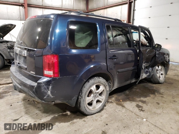 2012 Honda Pilot EX-L with VIN 5FNYF4H51CB079306, listed as a Copart auction lot 46142155 with 197,404 mi miles and Salvage Title. Bid and sale history available at DreamBid. Image 3.