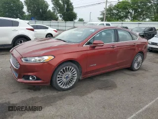 2014 Ford Fusion Titanium Hybrid with VIN 3FA6P0RU6ER192727, listed as a Copart auction lot 59511445 with 116,303 mi miles and Salvage title. Bid and sale history available at DreamBid. Image 1.