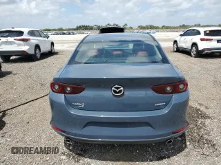 2025 Mazda 3 S Carbon Edition with VIN 3MZBPBCM2SM455573, listed as a Copart auction lot 54517615 with 3,844 mi miles and Clean Title. Bid and sale history available at DreamBid. Image 6.