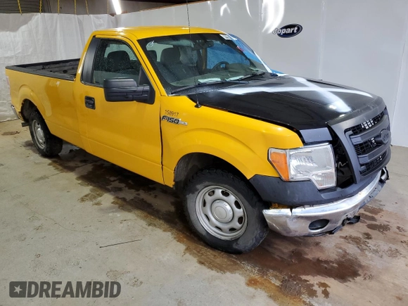 2014 Ford F-150 XL with VIN 1FTNF1CF2EKG11542, listed as a Copart auction lot 44798215 with 0 mi miles and Salvage Title. Bid and sale history available at carsss.com. Image 4.