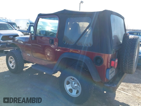 2002 Jeep Wrangler SE with VIN 1J4FA29PX2P748357, listed as a IAAI auction lot 41828109 with 93,941 mi miles and . Bid and sale history available at DreamBid. Image 3.