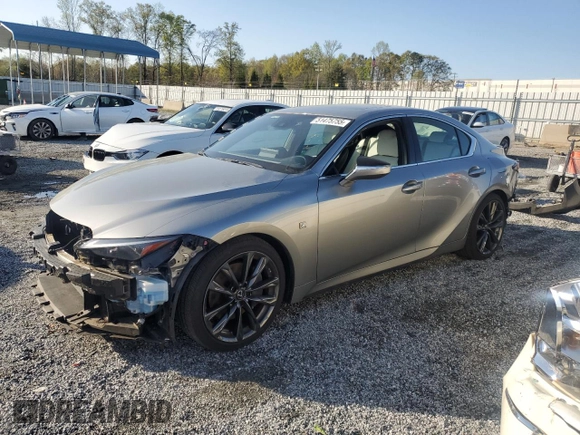 2022 Lexus IS 350 F Sport z VIN JTHGZ1B23N5051302, wystawiony jako Copart lot #51475755 z przebiegiem 36 253 mil mil oraz Szkoda całkowita • Salvage title. Historia ofert i sprzedaży dostępna na DreamBid. Obrazek 1.