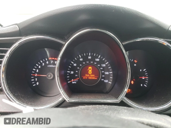 2012 Kia Optima EX with VIN 5XXGN4A65CG038188, listed as a Copart auction lot 42710865 with 180,346 mi miles and Salvage Title. Bid and sale history available at carsss.com. Image 9.