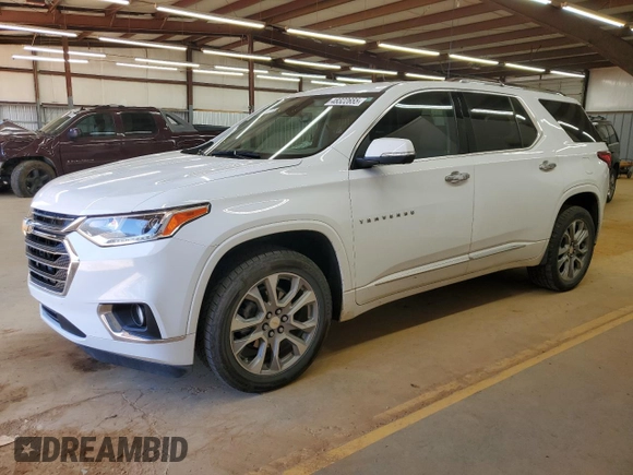 2021 Chevrolet Traverse Premier with VIN 1GNERKKWXMJ149466, listed as a Copart auction lot 48322655 with 94,650 mi miles and Salvage Title. Bid and sale history available at carsss.com. Image 1.