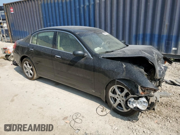 2004 Infiniti G35 w/Leather with VIN JNKCV51F94M719128, listed as a Copart auction lot 70661514 with Not Provided miles and Non Repairable. Bid and sale history available at DreamBid. Image 4.