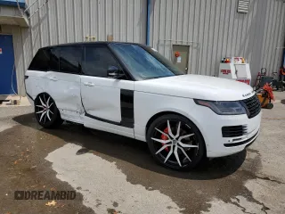 2018 Land Rover Range Rover HSE with VIN SALGS2SV6JA502187, listed as a Copart auction lot 55225665 with 42,880 mi miles and Salvage title. Bid and sale history available at DreamBid. Image 4.
