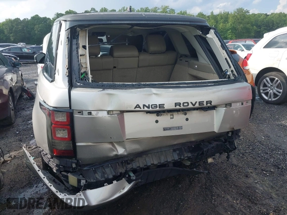 2015 Land Rover Range Rover HSE with VIN SALGS2VF7FA219096, listed as a IAAI auction lot 39996885 with 81,802 mi miles and . Bid and sale history available at DreamBid. Image 6.