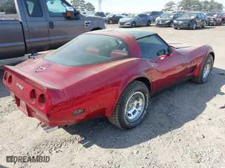 1981 Chevrolet Corvette with VIN 1G1AY8769B5102708, listed as a IAAI auction lot 41895949 with 98,292 mi miles. Bid and sale history available at carsss.com. Image 4.