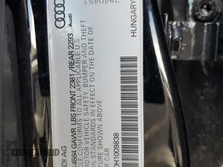 2017 Audi A3 Sedan Premium with VIN WAUB8GFF0H1009838, listed as a Copart auction lot 42876204 with 87,542 mi miles. Bid and sale history available at carsss.com. Image 12.