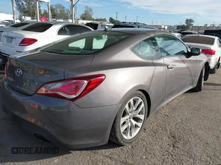 2013 Hyundai Genesis Coupe R-Spec with VIN KMHHT6KD8DU099898, listed as a IAAI auction lot 41473019 with 115,615 mi miles and . Bid and sale history available at DreamBid. Image 4.