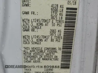 2018 Nissan NV SV with VIN 1N6AF0LY9JN809888, listed as a Copart auction lot 79480104 with 116,113 mi miles and Non Repairable. Bid and sale history available at carsss.com. Image 13.