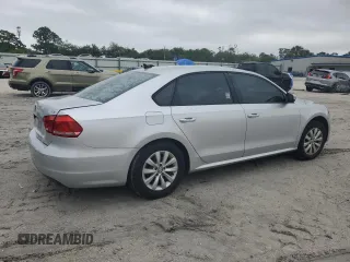 2015 Volkswagen Passat S with VIN 1VWAS7A32FC008542, listed as a Copart auction lot 52530915 with 109,330 mi miles and Salvage title. Bid and sale history available at DreamBid. Image 3.