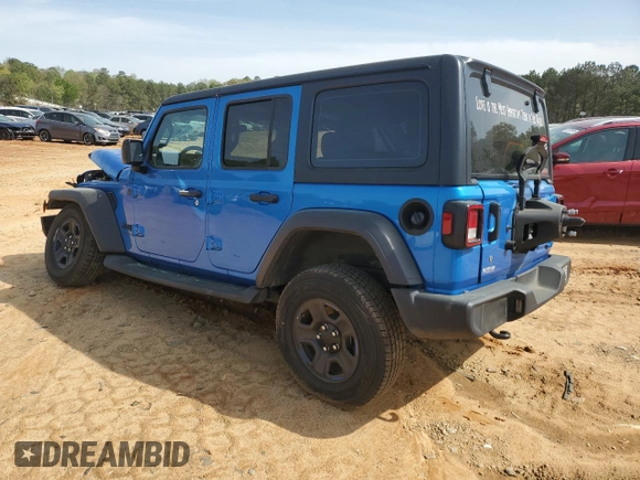 2022 Jeep Wrangler Unlimited Sport z VIN 1C4HJXDN6NW232539, wystawiony jako Copart lot #43936495 z przebiegiem 29 571 mil mil oraz Szkoda całkowita • Salvage title. Historia ofert i sprzedaży dostępna na DreamBid. Obrazek 2.