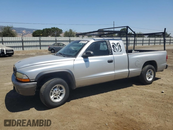 2002 Dodge Dakota with VIN 1B7GL12X32S557546, listed as a Copart auction lot 66879734 with 218,981 mi miles and Salvage Title. Bid and sale history available at carsss.com. Image 1.