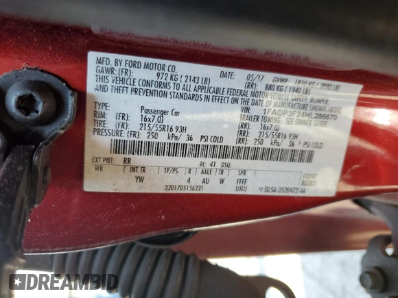2017 Ford Focus SE with VIN 1FADP3F24HL286670, listed as a Copart auction lot 59462285 with 208,474 mi miles and Salvage title. Bid and sale history available at DreamBid. Image 12.