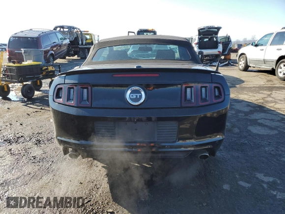 2014 Ford Mustang GT with VIN 1ZVBP8FF0E5253129, listed as a Copart auction lot 86513994 with 112,133 mi miles and Salvage title. Bid and sale history available at DreamBid. Image 6.