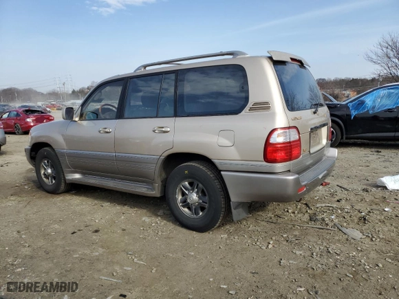 2002 Lexus LX 470 with VIN JTJHT00W323520240, listed as a Copart auction lot 46495595 with 187,788 mi miles and Salvage Title. Bid and sale history available at carsss.com. Image 2.