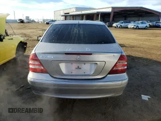 2005 Mercedes-Benz C 240 with VIN WDBRF61J45A741882, listed as a Copart auction lot 87228244 with 94,595 mi miles and Salvage Title. Bid and sale history available at DreamBid. Image 6.